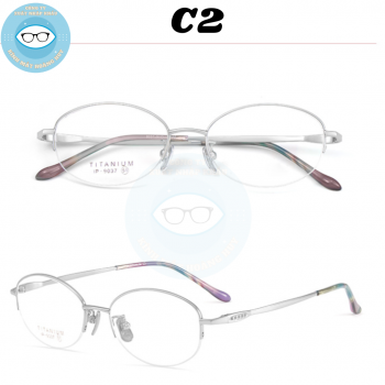 Gọng kính kim loại mã 9037